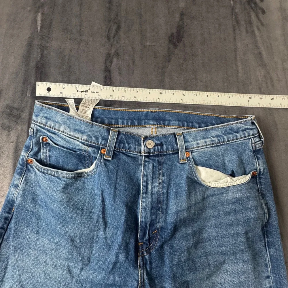 Levi's 505 Regular Fit Jeans Mens 36x32 Blue Straight Leg Denim 00505-2601